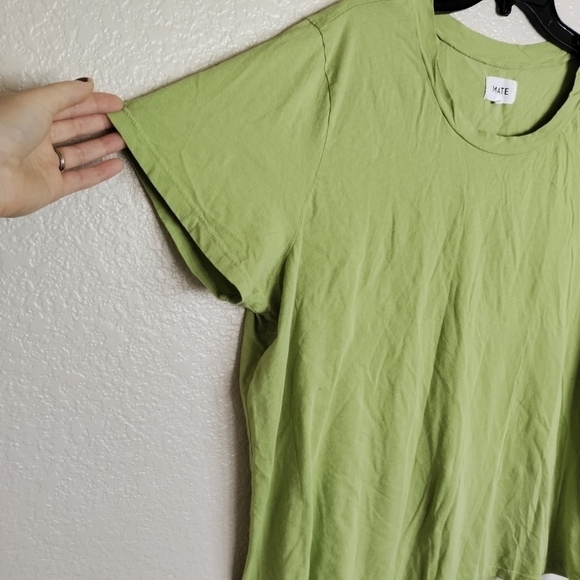 Mate The Label Pistachio Green Organic Cotton Classic Tee sz 3X - Picture 4 of 6